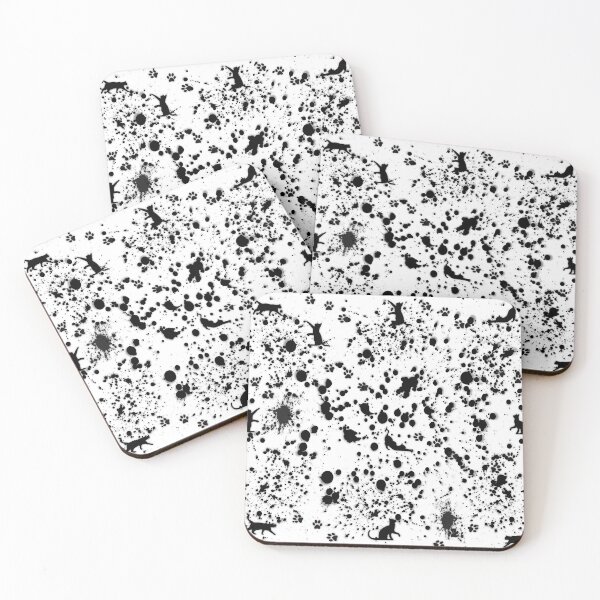 Item preview, Pattern. Paint Splats and Cats designed and sold by KC Morcom.