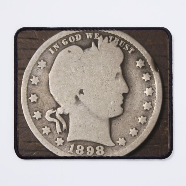 Item preview, 1898 Barber Quarter old antique Coin designed and sold by coinsxcrochet.