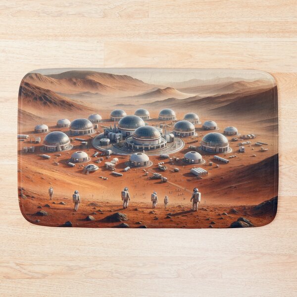 Item preview, Human Settlement in Mars - Futuristic Vision - Space Quest designed and sold by ARVA-Digital.