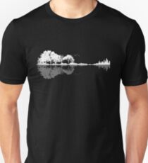 Natur Gitarre Slim Fit T-Shirt