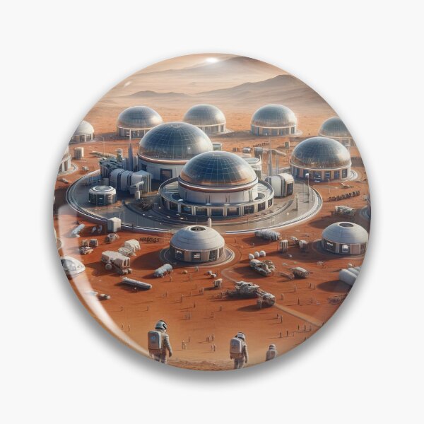 Item preview, Human Settlement in Mars - Futuristic Vision - Space Quest designed and sold by ARVA-Digital.