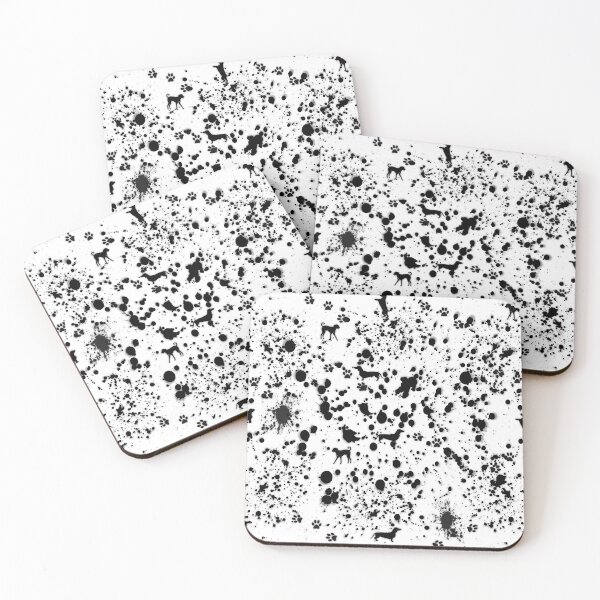 Item preview, Pattern. Paint Splats and Dogs designed and sold by KC Morcom.