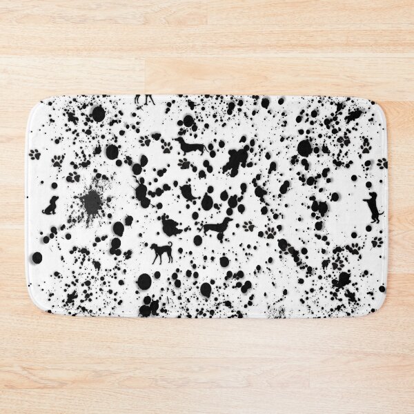 Item preview, Pattern. Paint Splats and Dogs designed and sold by KC Morcom.