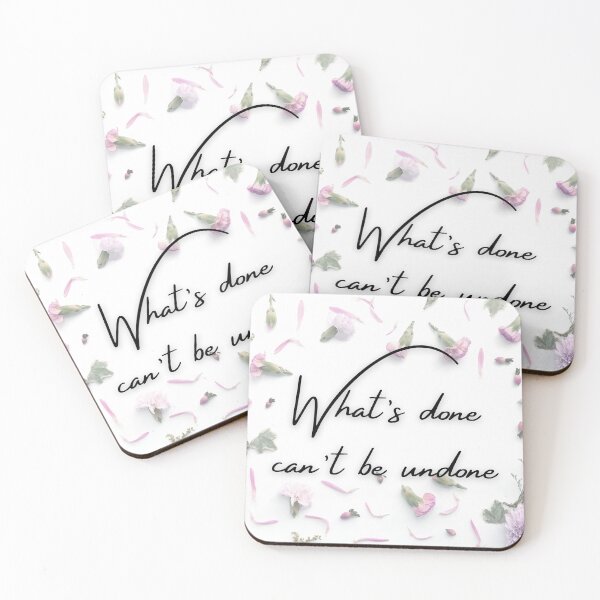 Item preview, WHAT'S DONE CAN'T BE UNDONE designed and sold by BootsNCatsStore.