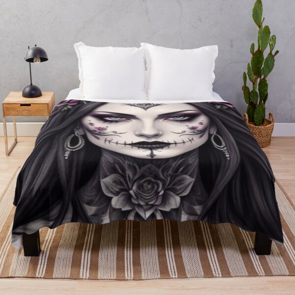Item preview, Zombie Floral Goth Sugar Skull Girl designed and sold by TheDarkWardrobe.