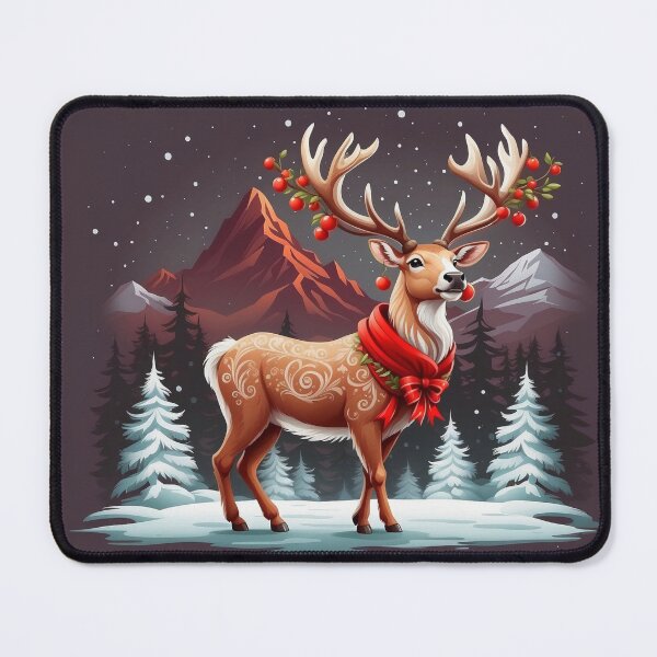 Item preview, A Reindeer's Festive Journey designed and sold by Best-Art-32.