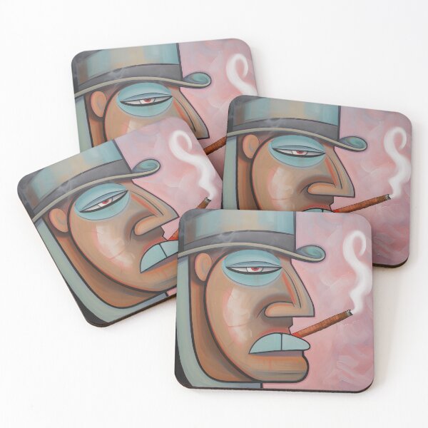 Item preview, Pastel Perspectives- Harmonizing Hues in Anthropomorphic Abstract Cigars designed and sold by OlfactoART Studio.