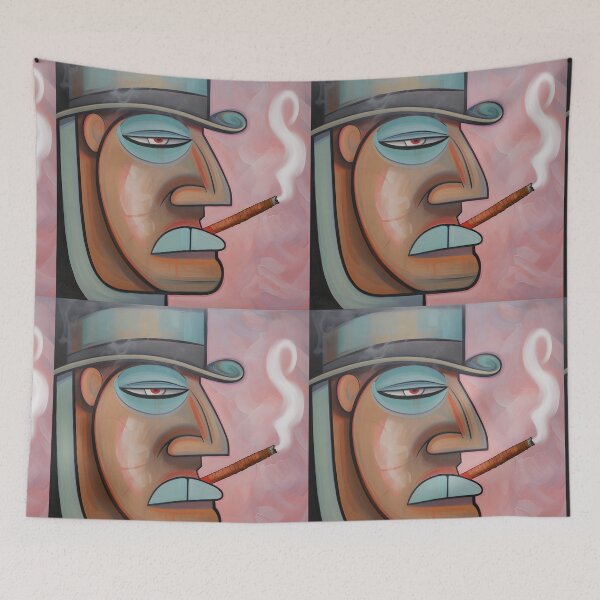 Item preview, Pastel Perspectives- Harmonizing Hues in Anthropomorphic Abstract Cigars designed and sold by OlfactoART Studio.