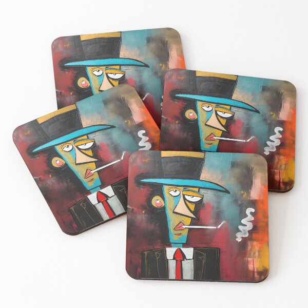 Item preview, Cigar Canvas Symphony- Exploring Acrylic Pastels in Abstract Harmony designed and sold by OlfactoART Studio.