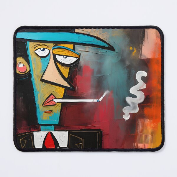 Item preview, Cigar Canvas Symphony- Exploring Acrylic Pastels in Abstract Harmony designed and sold by OlfactoART Studio.
