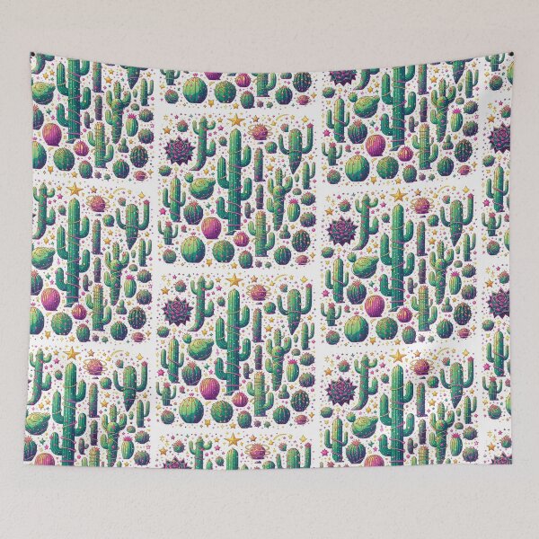 Item preview, Cosmic Cactus Pattern designed and sold by UnrealQuake.