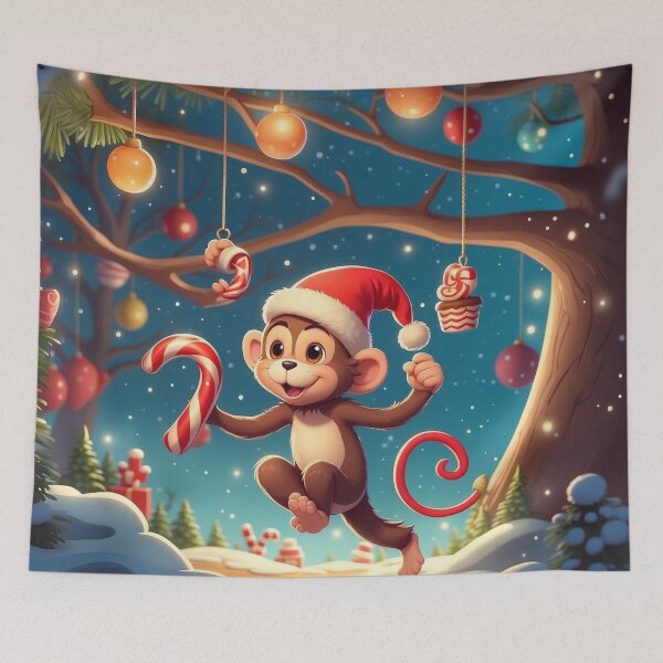 Item preview, Monkeying Around in Santa Land designed and sold by Best-Art-32.