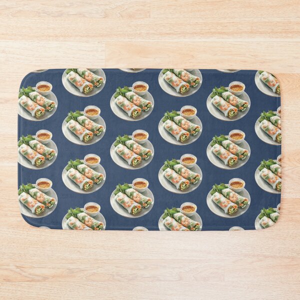 Item preview, Asian Fresh Shrimp Spring Roll with Peanut Dipping Sauce designed and sold by Alicia Chee.