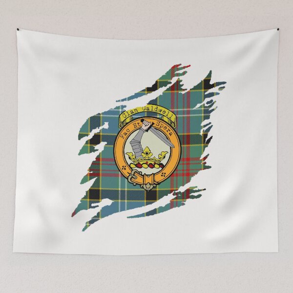 Artikelvorschau, Caldwell Clan Wappen schottischer Nachname Tartan entworfen und verkauft von BagTown Clans.