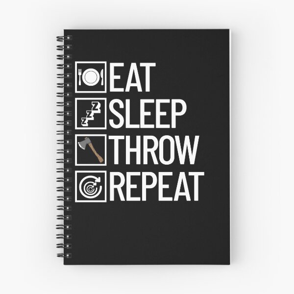 Item preview, Eat Sleep Throw Repeat Axe Thrower Funny Axe Throwing Gear designed and sold by DynamicDesign.