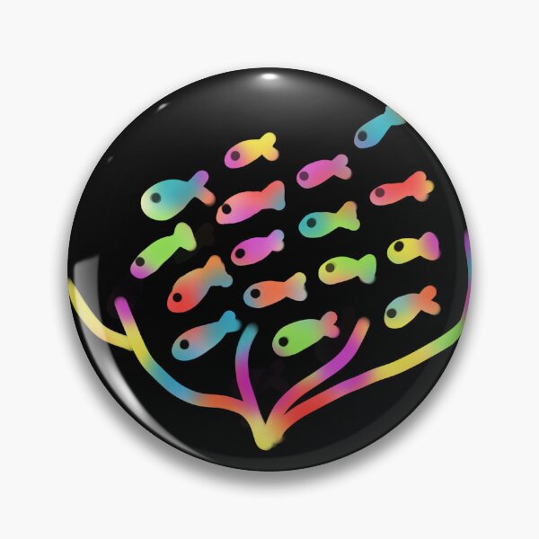 Item preview, neon school of fish designed and sold by seahorse crossing.