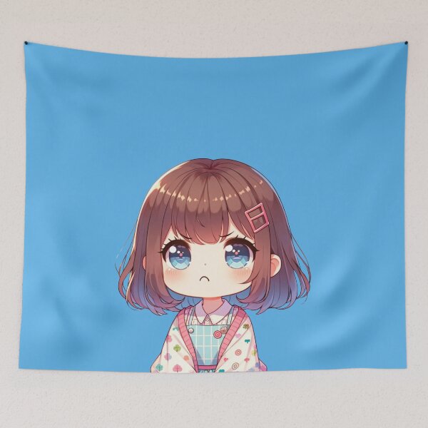 Item preview, Chibi Pout - Cute Chibi Whimsical Pouty Rebel Series designed and sold by ChibiMood.