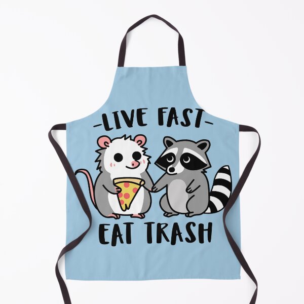 Item preview, live fast eat trash (chibi) designed and sold by hunnydoll.