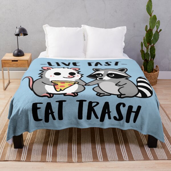 Item preview, live fast eat trash (chibi) designed and sold by hunnydoll.