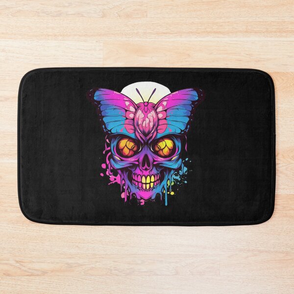 Item preview, Rainbow Butterfly Skull Tattoo designed and sold by Goku Creations.