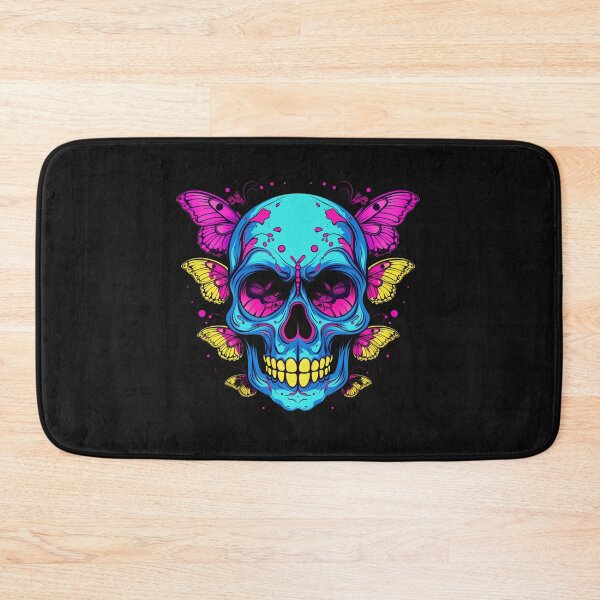 Item preview, Rainbow Butterfly Skull Tattoo designed and sold by Goku Creations.