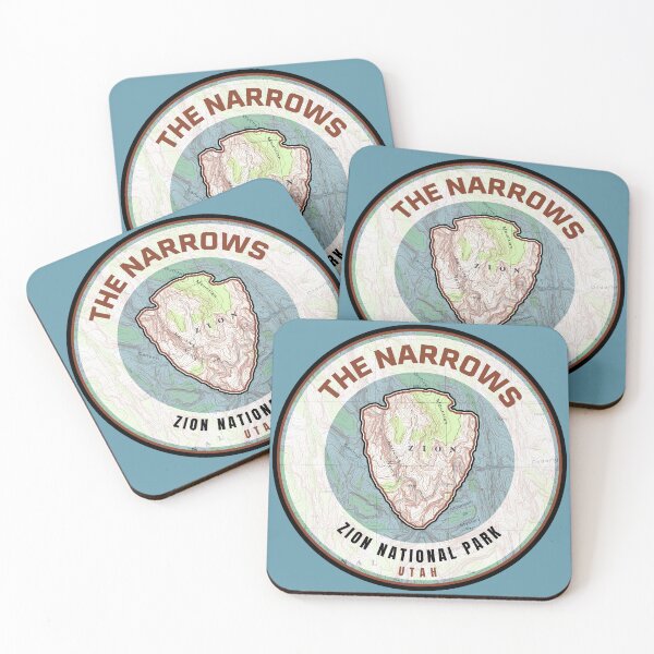 Item preview, Zion Souvenir Map - The Narrows designed and sold by Willz Designz.