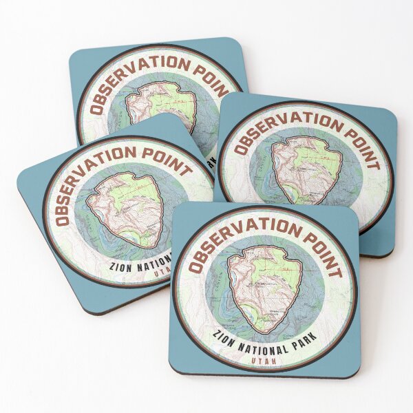 Item preview, Zion Souvenir Map - Observation Point designed and sold by Willz Designz.
