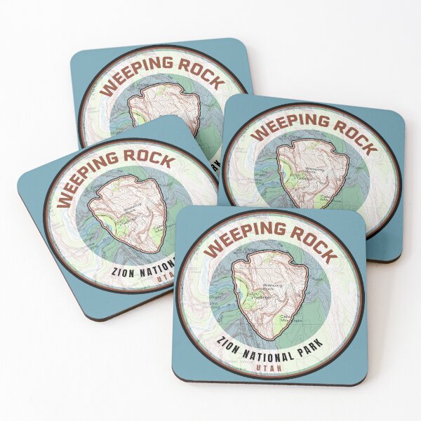 Item preview, Zion Souvenir Map - Weeping Rock designed and sold by Willz Designz.