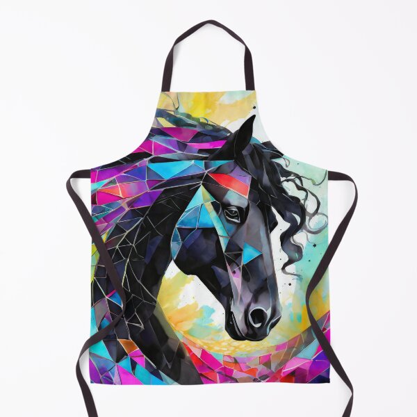 Item preview, Black Geometric Horse designed and sold by DappledMoon.