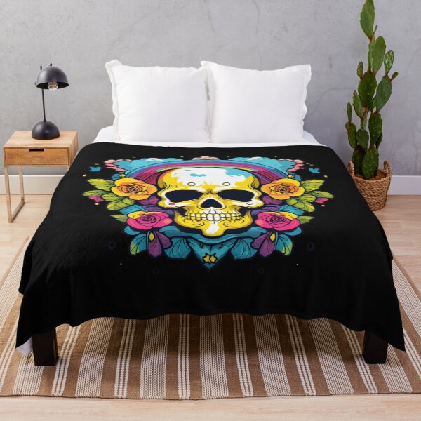 Item preview, Colourful rainbow with skull butterfly designed and sold by Goku Creations.