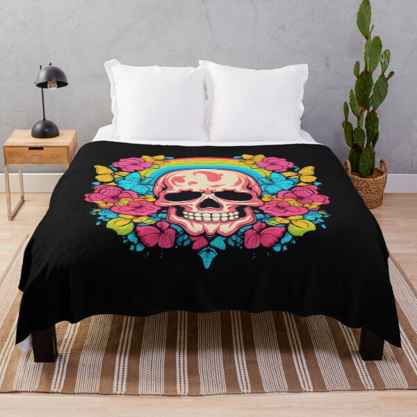Item preview, Colourful rainbow with skull butterfly designed and sold by Goku Creations.