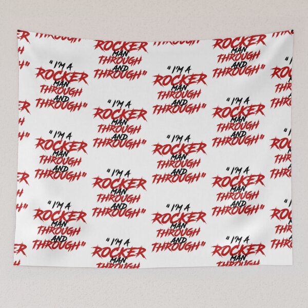 Item preview, I'm a rocker man, through and through! -Joe Dirt  designed and sold by Sticker Up.