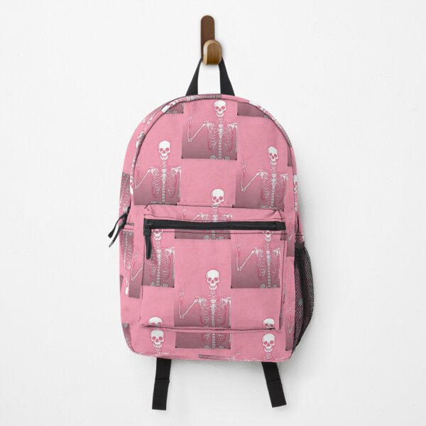 Preppy Pink Thunder blue pattnern wallpaper Xoxo Backpack sold by Workship  Studio, SKU 12529506