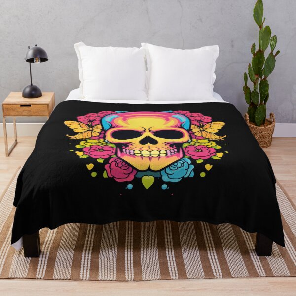 Item preview, Colourful rainbow with skull butterfly designed and sold by Goku Creations.