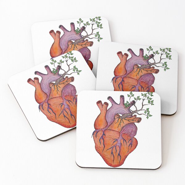Item preview, Love grows heart illustration designed and sold by RedFinchDesigns.