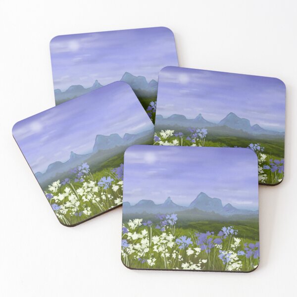 Item preview, Beautiful Mountain Landscape with Flowers  designed and sold by jessvaluchart.