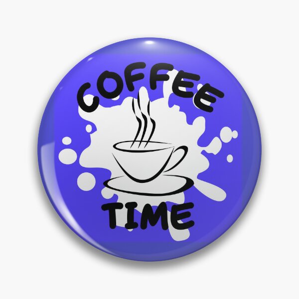 Item preview, Coffe Time with blue background designed and sold by OmikronStore.