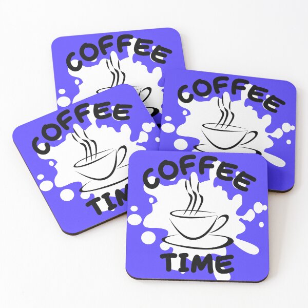 Item preview, Coffe Time with blue background designed and sold by OmikronStore.