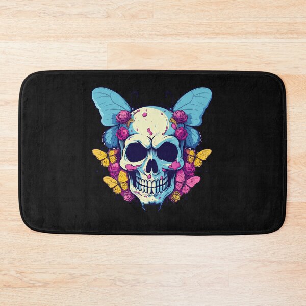 Item preview, Rainbow Butterfly Skull Tattoo designed and sold by Goku Creations.