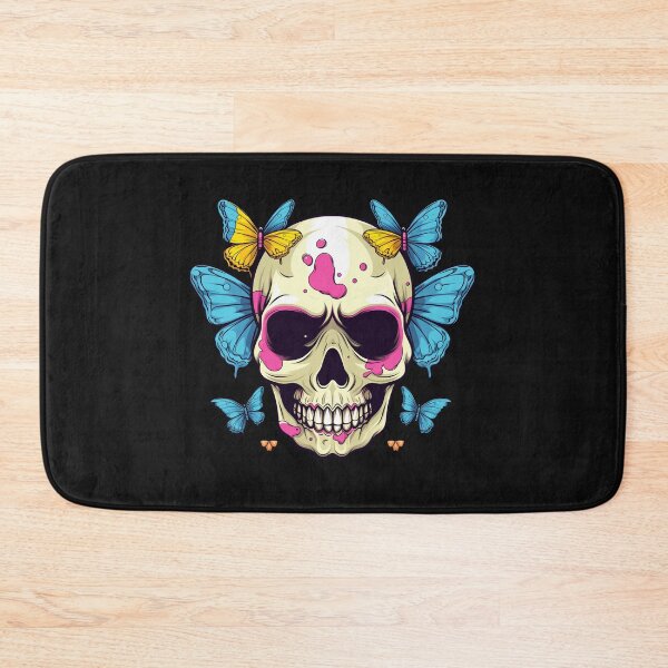 Item preview, Rainbow Butterfly Skull Tattoo designed and sold by Goku Creations.