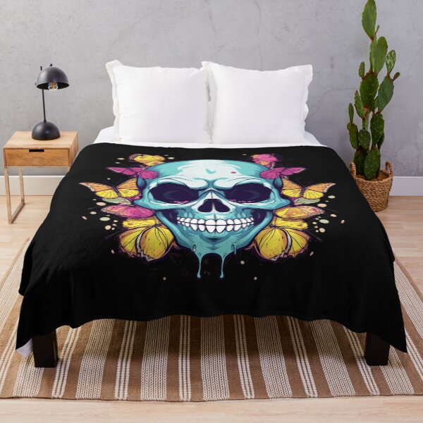 Item preview, Rainbow Butterfly Skull Tattoo designed and sold by Goku Creations.