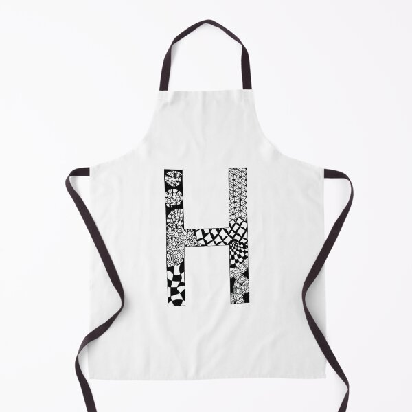Item preview, Letter H Zentangle designed and sold by SavannaHandmade.