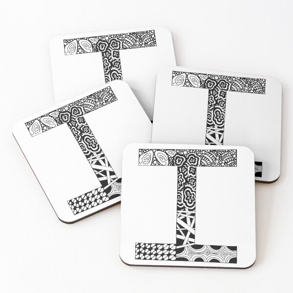 Item preview, Letter I zentangle designed and sold by SavannaHandmade.