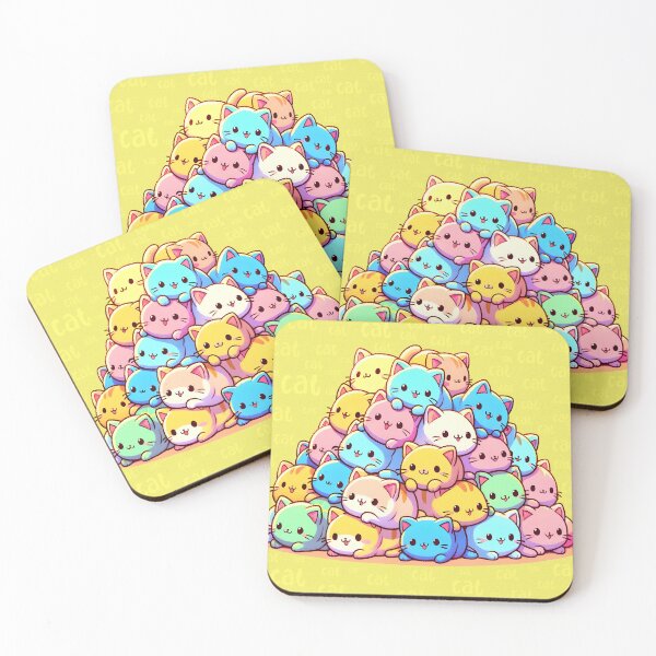 Item preview, Pastel Kitty Mountain of Cuteness designed and sold by inkArtistryfine.