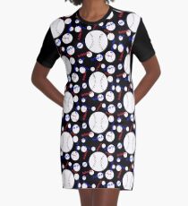Go Cubs Go! Baseball Graphic T-Shirt Dress