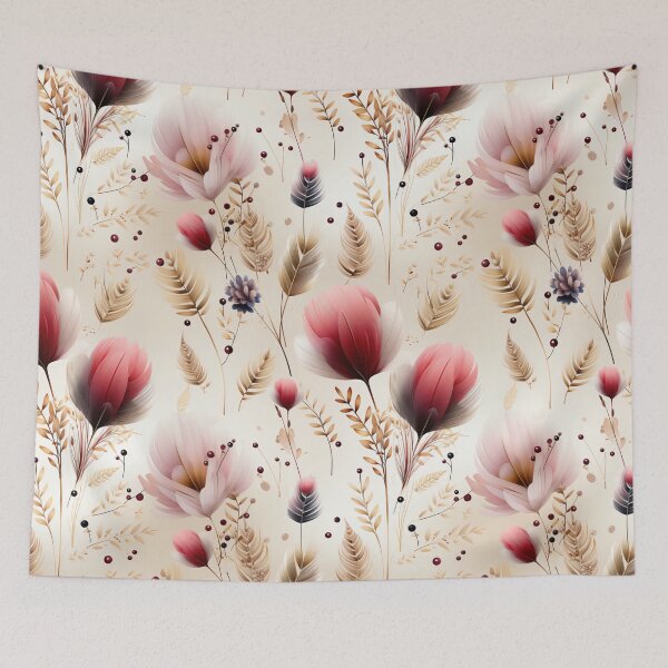 Item preview, Bohemian pattern incorporating bird feathers and dream designed and sold by cozycrafts3.