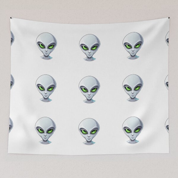 Item preview, Cartoon Alien Logo, Sticker, Wall arts, Art Prints and More designed and sold by Kevin Lou.