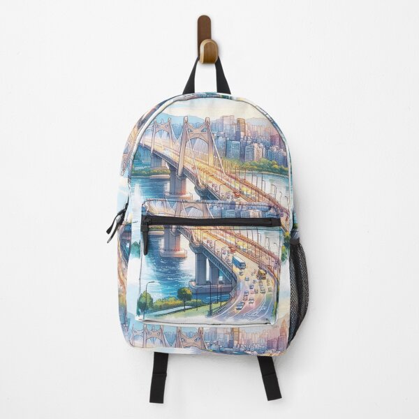Item preview, Han River Bridge in Seoul. designed and sold by growing-mom.
