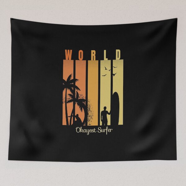 Item preview, World Okayest Surfer designed and sold by FridPix.