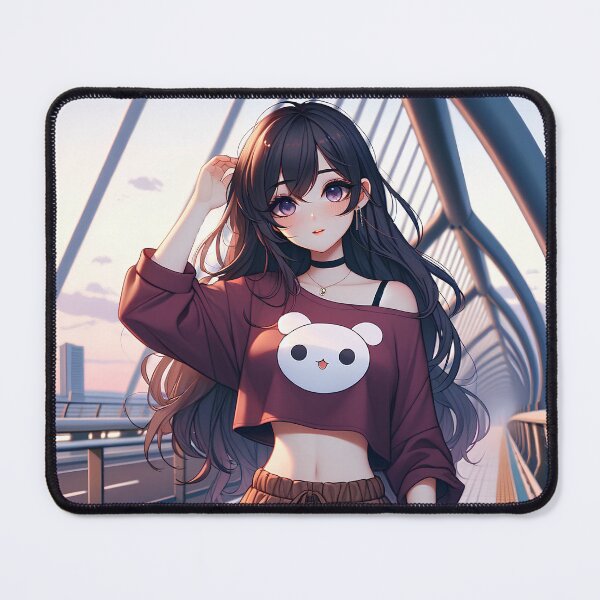 Item preview, Cute Anime Girl in Bridge Scene designed and sold by Talius Designs.